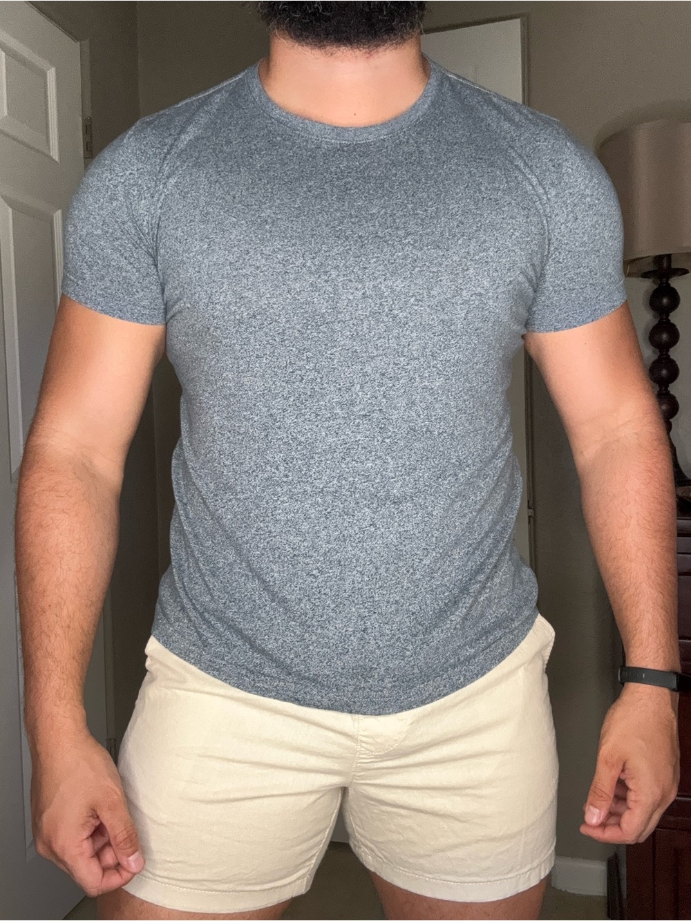 BANANA Republic Heather Gray Crew Tee